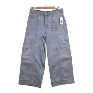 Wit & Wisdom High Rise Utility Crop Jeans Light Wash Size 8 NWT